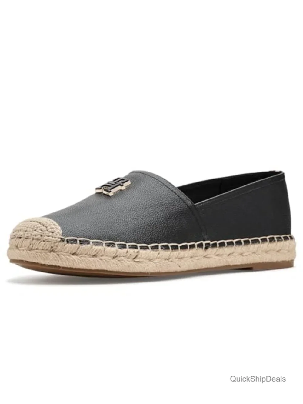 Classic Slip-On Espadrille Flats PU Upper Foam Insole